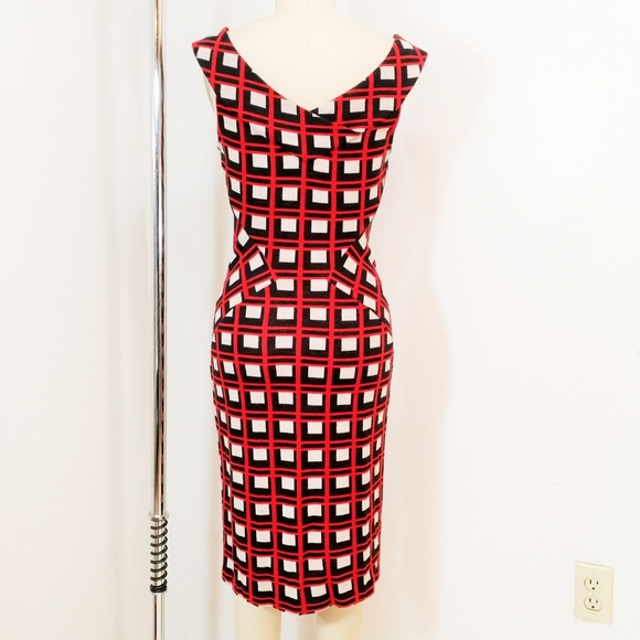 Diane von Furstenberg Dress Jovana Hutong Plaid - Picture 6 of 8